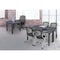 Kee Rectangle Tables > Training Tables > Kee Table & Chair Sets, 66 W, 24 L, 29 H, Grey MT6624GYBPBK23BK - alternate 3